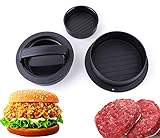 Best Burger Making Machine: Which One Do You Choose? 33 Hamburger Press Patty Maker Ultimate 3-in-1 burger making tool, BlackWorks Best for Burger Making Kit, Hamburger Patty Maker for Grilling, Regular Beef Burger, Kitchen & Grilling Accessories (Black)
