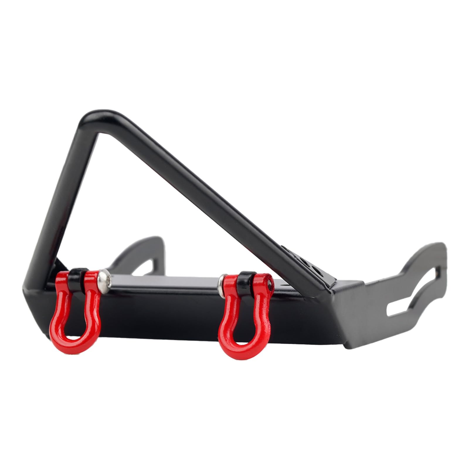 TGCWENG Metal Front Bumper with Winch Mount Shackles for 1/10 Axial SCX10 RC Crawler Upgrade