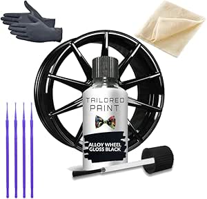 SD COLORS Kit Di Verniciatura Per Cerchioni In Lega Nera Lucida, 20 Ml - Foto 13