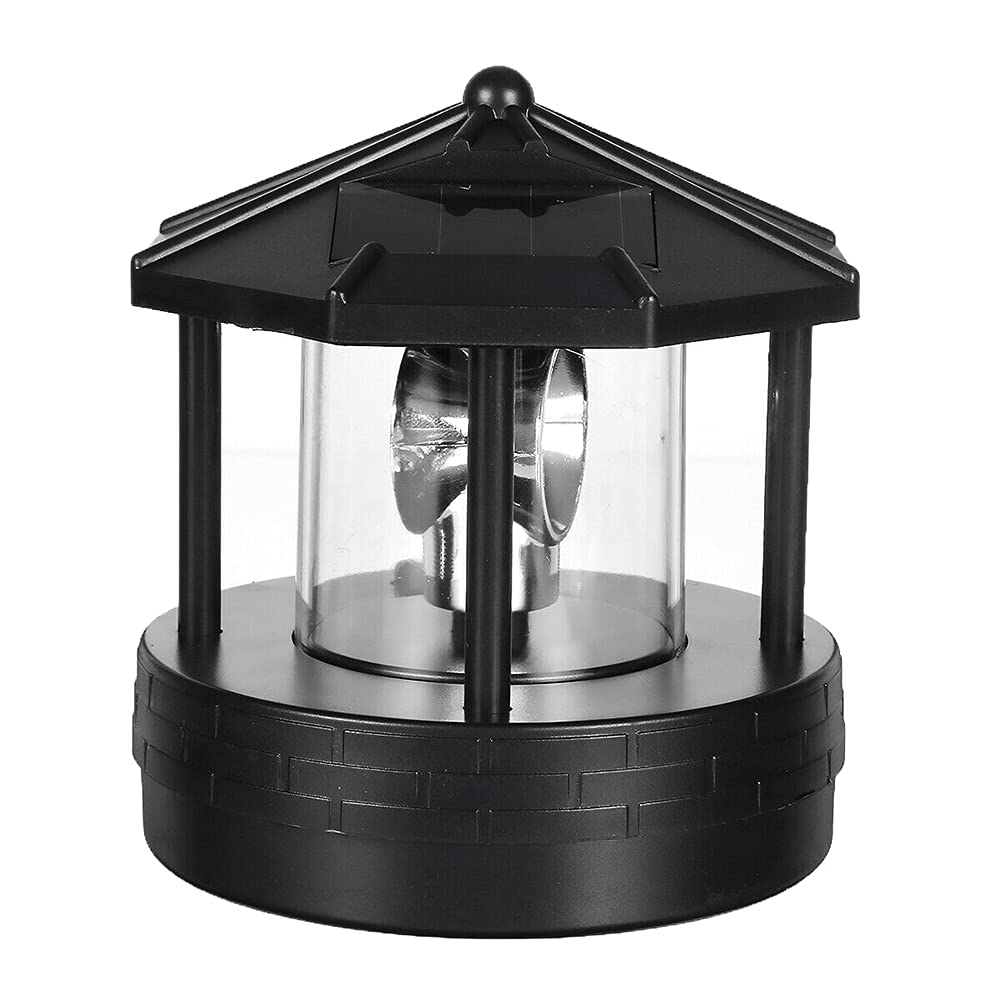 Solar Wall Lights Outdoor - Solar LED Rotating Lighthouse Light Garden Yard Lawn Lamp Lighting Outdoor Home Decor