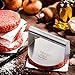 Burger Press Smasher, Kaloo Stainless Steel 5.5 Inch Round Smash Burger Press, Non-Stick Hamburger Smasher Tool for Griddle, Smashburger Grill Press for Burger, Beef Patties, Sausage, Bacon