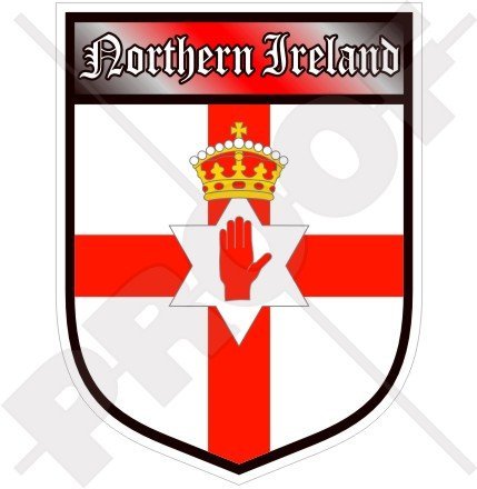 Autocollant en vinyle pour pare-chocs Motif bannière Ulster 100 mm
