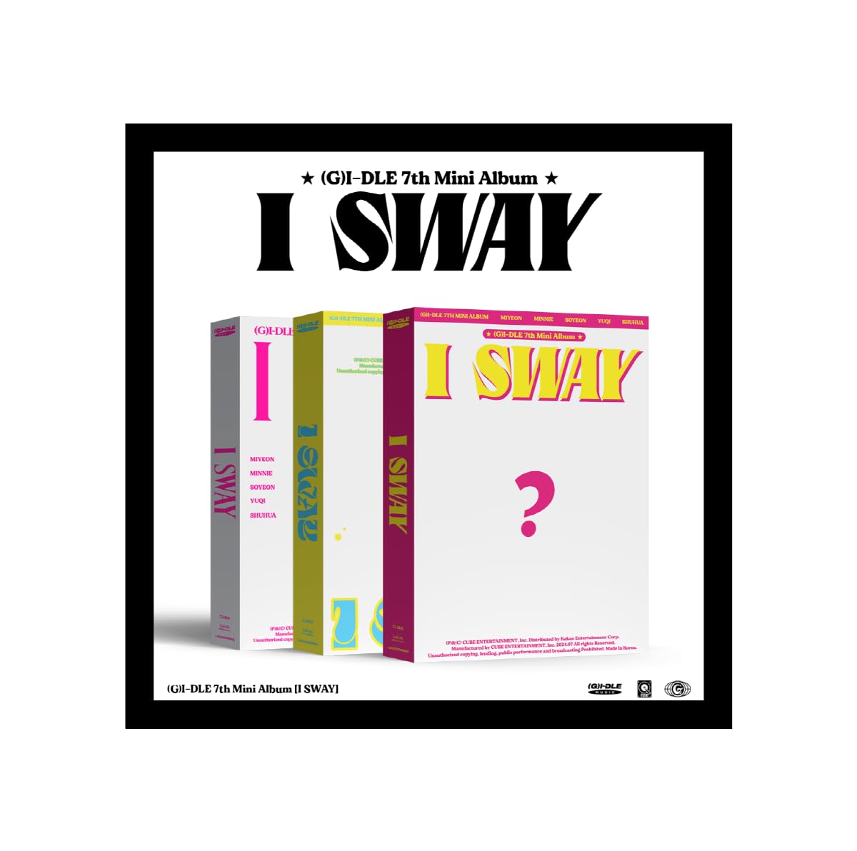 Genie Music (G) I-Dle - I Sway (7Th Mini Album) Cd+Folded Poster (Wind Ver, + 1 Folded Poster)