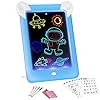 3D Glow Pads for Kids, Magic Drawing Board 19 Stencils, Portable Glow Board Pad 4 Drawing Pens, Magic Drawing pad…