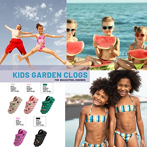 Lephyon Bubble Slides For Kids|Golf Ball Beach Shoes|Gargen Clogs For Girls|Funny Water Slippers Boys Comfy Anti-Slip Lightweight Protect Foot Black 1 #TOP6