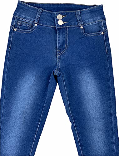 Image of ToBeInStyle Girl's Denim Easy Styling Classic Timeless Everyday Jeans Zip-Up Closure