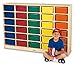Jonti-Craft 30 Mobile Storage with Colored Tubs