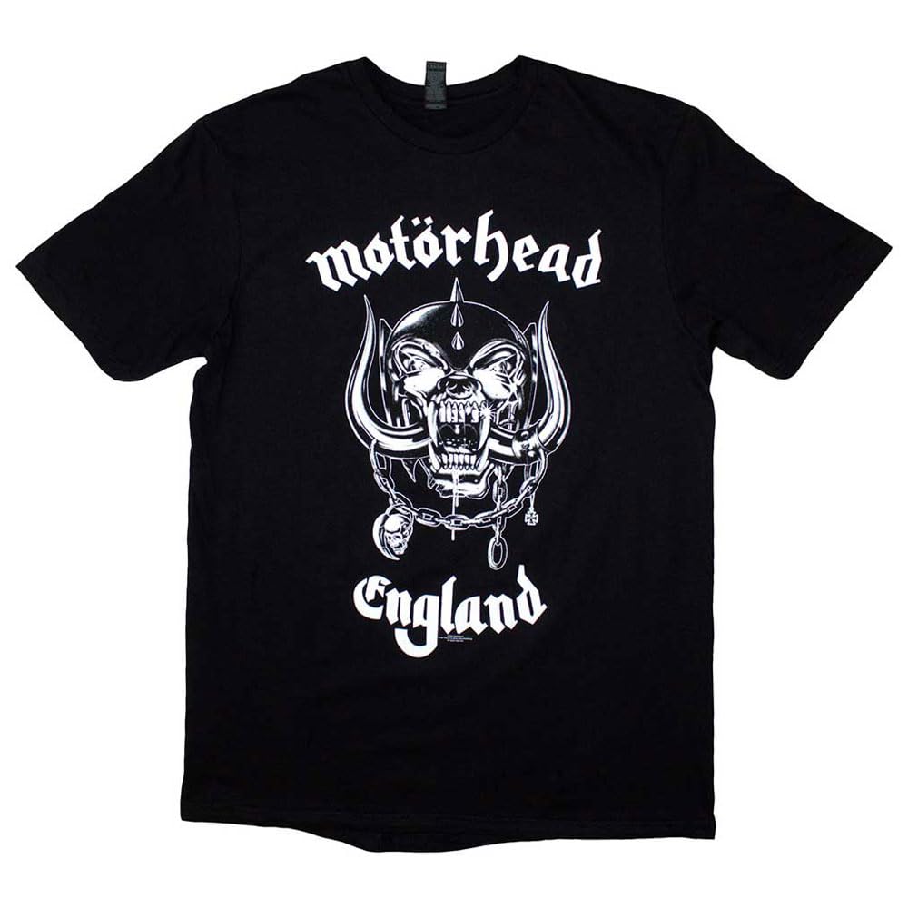 Rock Off officially licensed products Motorhead England Band Logo T Shirt XXL Black
