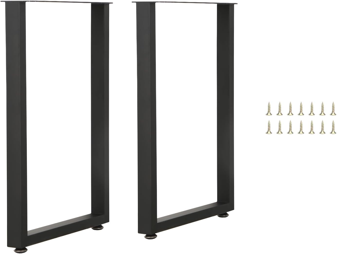 Counter Height Table Legs 36 inch, Bar Height Table Legs, Heavy Duty Metal Legs for Table, Home DIY Furniture Legs, Set of 2 (Rectangular)