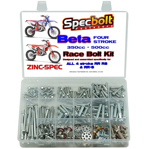 BETA Specific SPECBOLT ZINC SPEC 4 Stroke Race Bolt KIT for RR X-PRO 4T RS & RR-S 350 390 430 450 480 500 Motorcycles