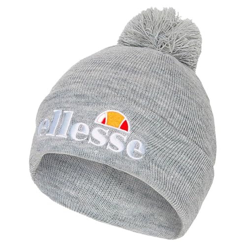 Ellesse Herren Velly Pom Beanie-Mütze, Grau, Einheitsgröße