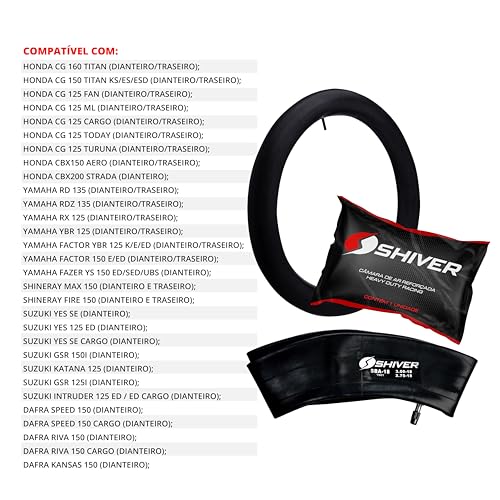 CAMARA DE AR ARO 18 TITAN 125 150 160 FAN YBR FACTOR FAZER 150