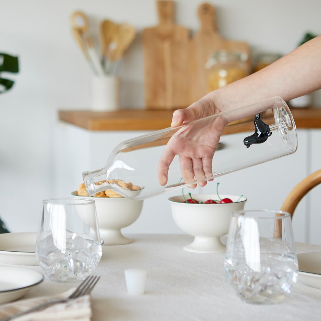 Bottiglia D'Acqua In Vetro Balvi Atlantis | Con Cavalluccio Marino Interno, Design Unico E Resistente - Foto 10