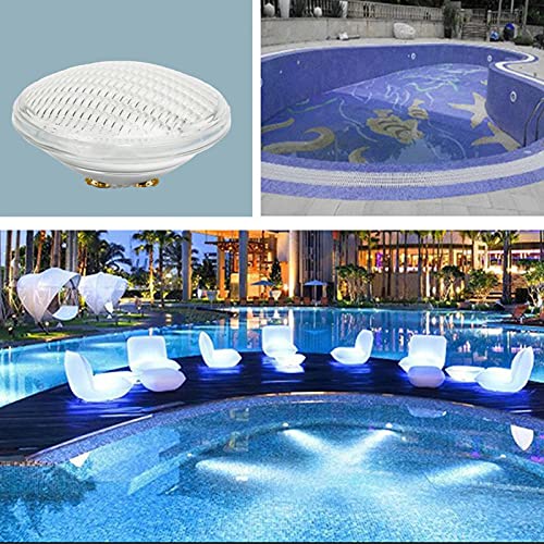Luz de piscina LED subaquática vidro embutido lâmpada colorida Par56 fonte de luz de mergulho ilumin
