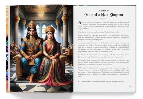 Image of Mahabharata - Stories Of Valor And Virtue | Indian Mythology, History & Folktales | Cultural Stories For Kids & Adults | Illustrated Book | Learn Moral Lessons From The Great Indian Epic