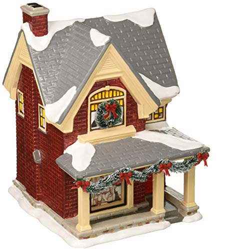 Department56 Original Snow Village Norman Rockwell's Christmas Eve Lit Building, 8.25