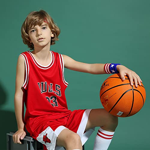 DaceStar Completo Basket Bambino 2 Pezzi, Maglia Basket Bambina, Canotta Basketball Bambino + Pantaloncini 4-14 anni