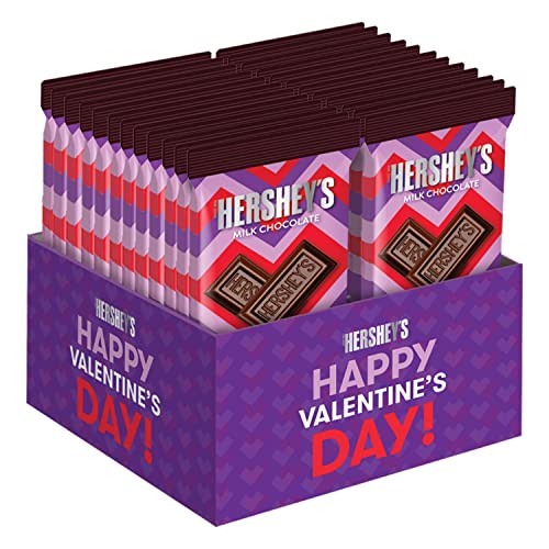 Hershey's Milk Chocolate Candy, Bulk Valentine's Day, 3.5 Oz Bars (24 Count) #TOP8