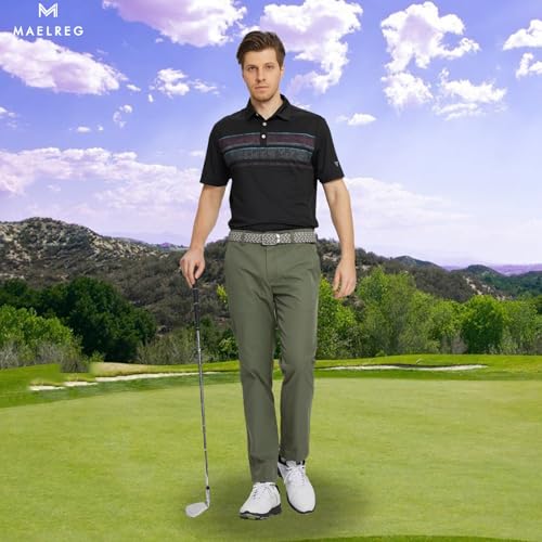 Image of M MAELREG Golf Pants Men Quick Dry - 30 inch /32 inch /34 inch Stretch Lightweight 5 Pockets Water-Resistant Casual Mens Dress Pants