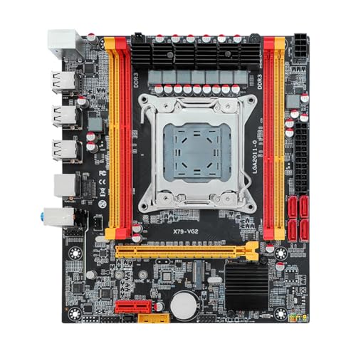 Fiorky X79 Computer Motherboard NVME M.2 SSD LGA 2011 Computer Processors Motherboard Support DDR3 Memory 4*SATA2.0 Interface 6*USB2.0 Interface Fit for Intel CPU E5 2600/2689/2690/2670