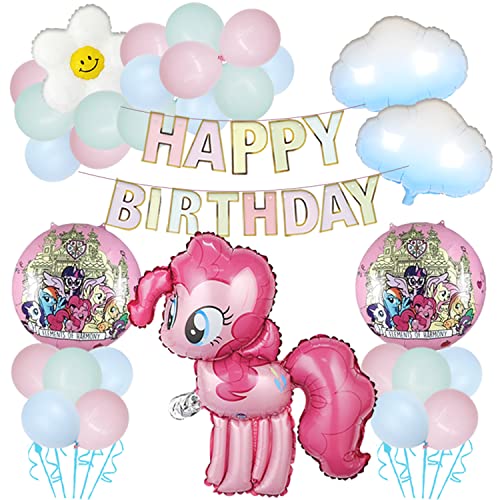My Little Party Pony My 31pcs Little Pony Décorations De Fête Decoration Anniversaire Des Little Pony Fête à Thème Little Pony Anniversaire Fournitures Fête Pour Faveurs Fête Des Deco Anniversaire