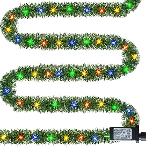 Dazzle Bright 50 FT Pre-lit Garland Cover
