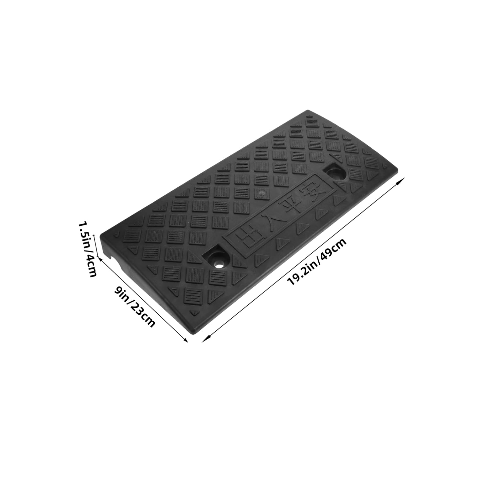BEBEMOKO Rubber Threshold Ramp for Sweeping Robots and Wheelchairs Durable Skid Household Pad Height Pressure Resistant for Cars Suitcases and More