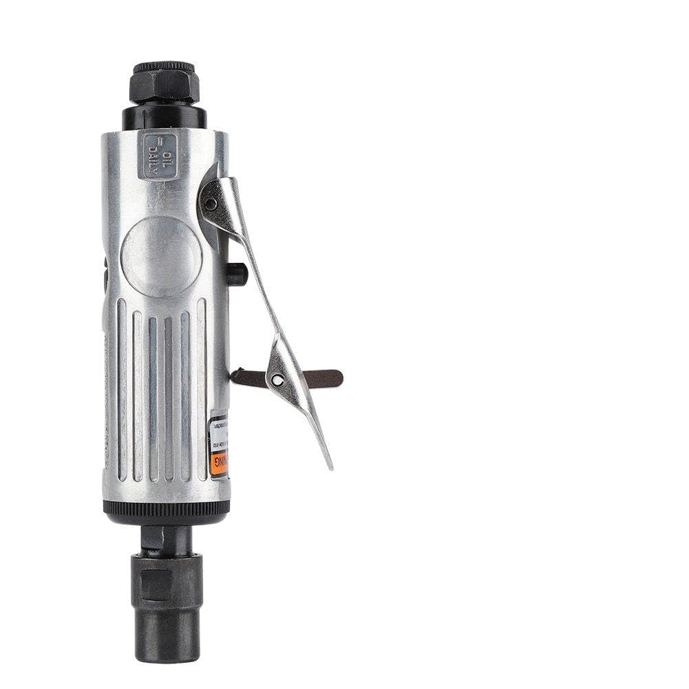 Fabater 16 Pezzi Kit Smerigliatrice Pneumatica Utensile Pneumatico per Smerigliatura Lucidatura Incisione 1/4" 1/8" Mandrino 25000 Giri/min Lega di Alluminio Leggera per Stampi Hardware Pietra