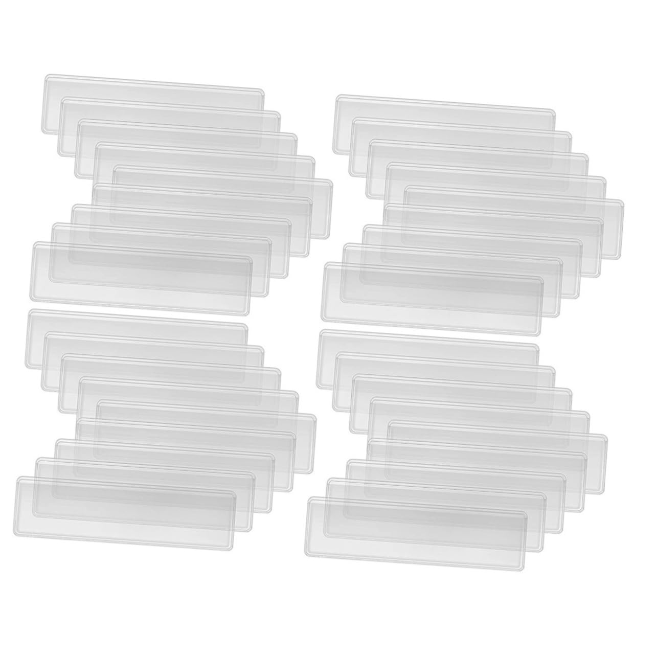 SHINEOFI 5 Set Etichette Adesive Trasparenti Per Schede Autoadesive Per Tue Carte Casa 4 Fogli * 5