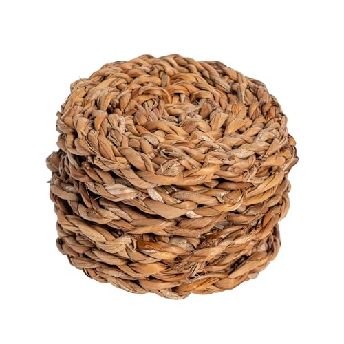 Argon Tableware Water Hyacinth Weave Coasters - 3 Designs Available - Set of 6 - Sea Grass