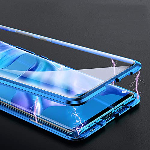 Luvi EC2059-P30P-3 Fusicase For Huawei P30 Pro Magnetic Adsorption Case Metal Bumper Frame Clear Tempered Glass Full Body Hard Back Cover thumb #5