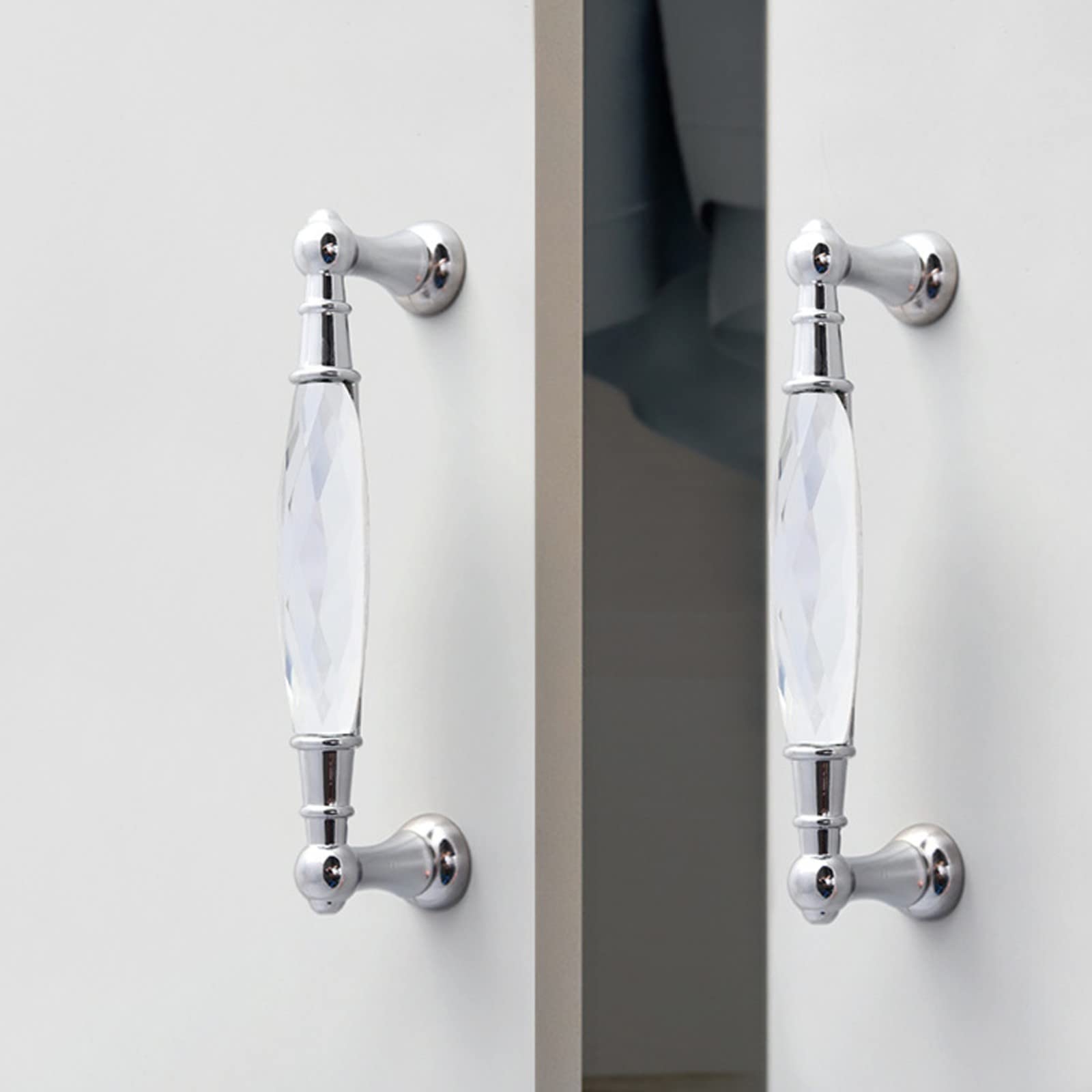 Amazon.co.jp: 引き出し取っ手 クリスタル 取っ手クリア 扉の取っ手