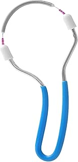 اداة تجميل - جهاز يدوي لازالة شعر الوجه من الستانلس ستيل مع مقبض، مصمم للذقن والخدين والشفاه والرقبة للنساء، صغير الحجم ومتين للعناية الشخصية