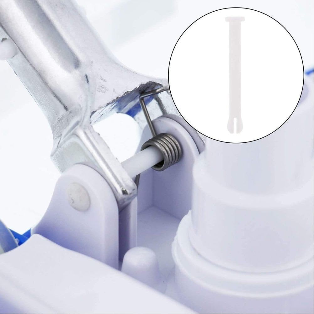 Kit de remplacement poignée aspirateur piscine clip papillon longue broche fixation sûre bâtons télescopiques plastique bleu 2 poignées 4 clips en V