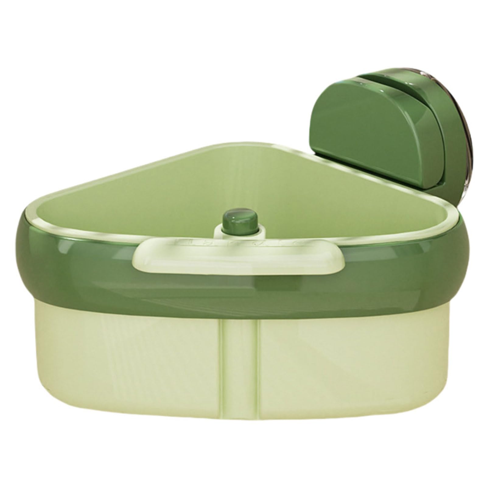 Kitchen Triangular Sink Strainer Basket,Upgraded Suction Cup Press Sink Drainer Basket,Automatic Dumping Sink Strainer Basket,Faucet Sponge Storage Rack,Corner Sink Trash Catcher For Food Was
