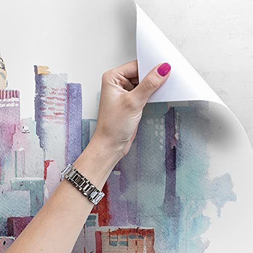 Papier peint New York aquarelle pour créer une ambiance urbaine dans la cuisine - 4
