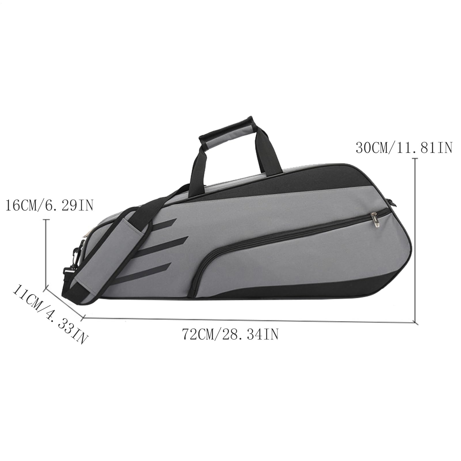 Bolsa para raquetas de bádminton, organizador de transporte de hombro impermeable, equipo de viaje deportivo, sistema de transporte ligero para equipo de protección, accesorios de almacenamiento