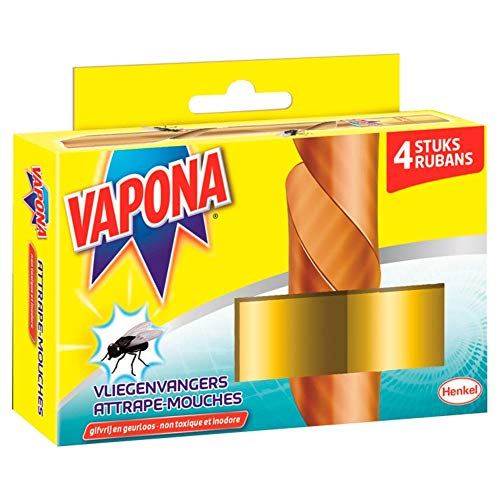 Vapona 912297 Vliegenvangers, 4 Stuk