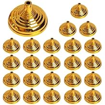 24Pcs Mini Flag Holder Stands, Gold Table Flag Stands, 2.1 x 1.5 In Flag Holders for Office, Desk Centerpiece, Country, Sports Team