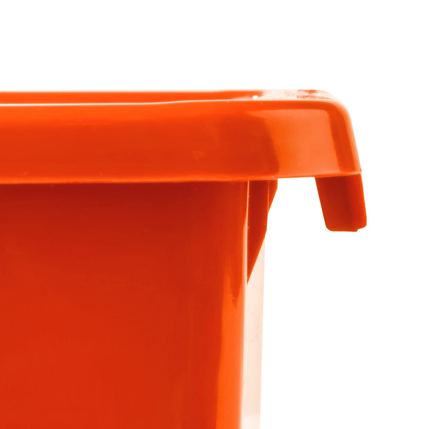 50x Stapelbox 230 x 120 x 160 mm – Stapelboxen Set - Sichtbox Sichtlagerboxen Lagerbox, Orange