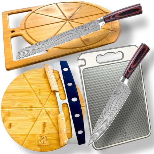 Set Cuchillos Cocina 5 Piezas Acero Inox