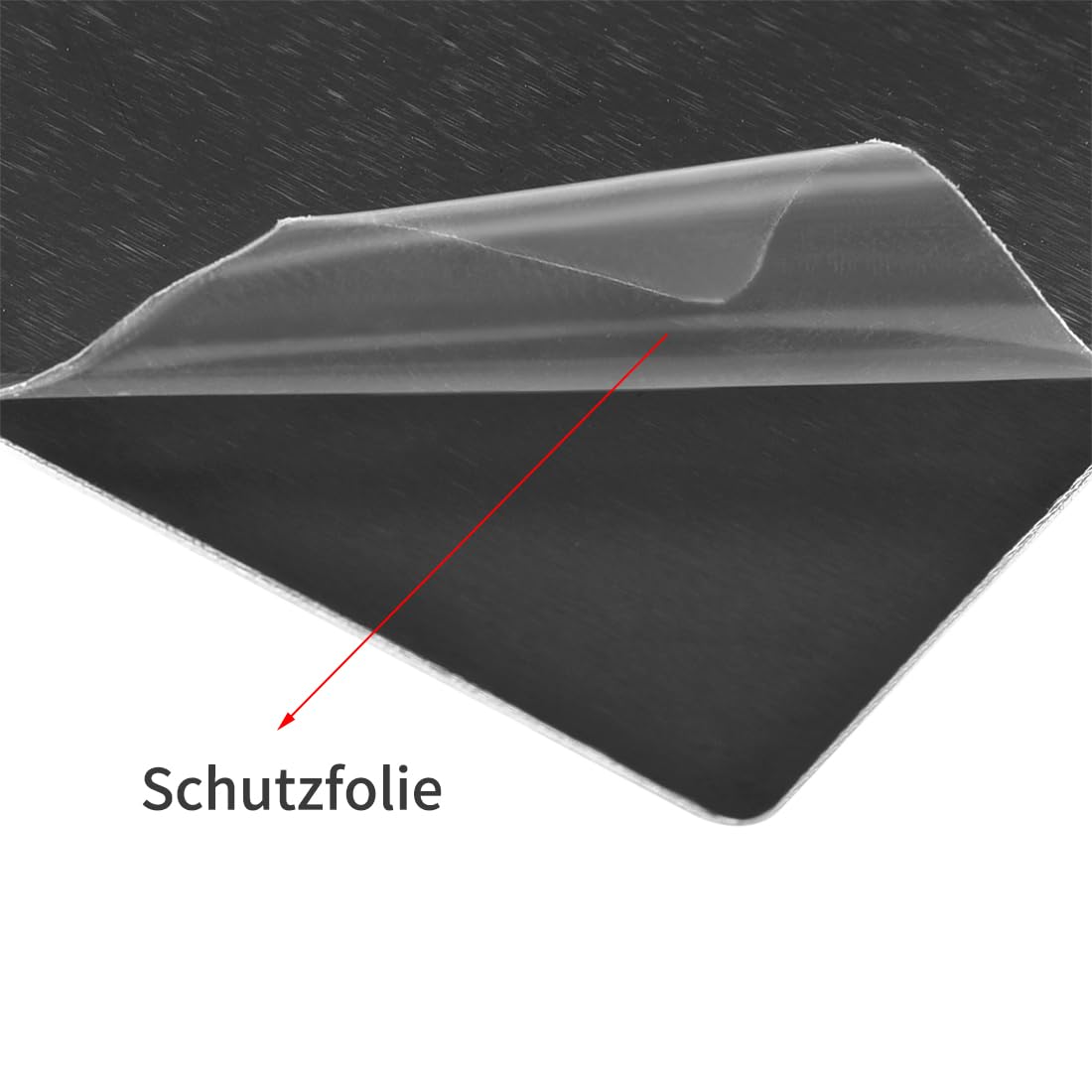 sourcing map 10 Stück Leere Metall Karten 100x60x1mm, Schwarz Metallkarte Aluminium Platte, DIY Lasergravur Rohlinge Tag für Klingelschild Visitenkarten Namensschilder Briefkasten Türschilder