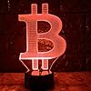 3D Bitcoin Optische Illusions led Lampe nacht licht 7 Farben Touch-Schalter Illusion Nachtlicht Für Schlafzimmer Home Decoration Hochzeit Geburtstag Weihnachten Valentine Geschenk #1