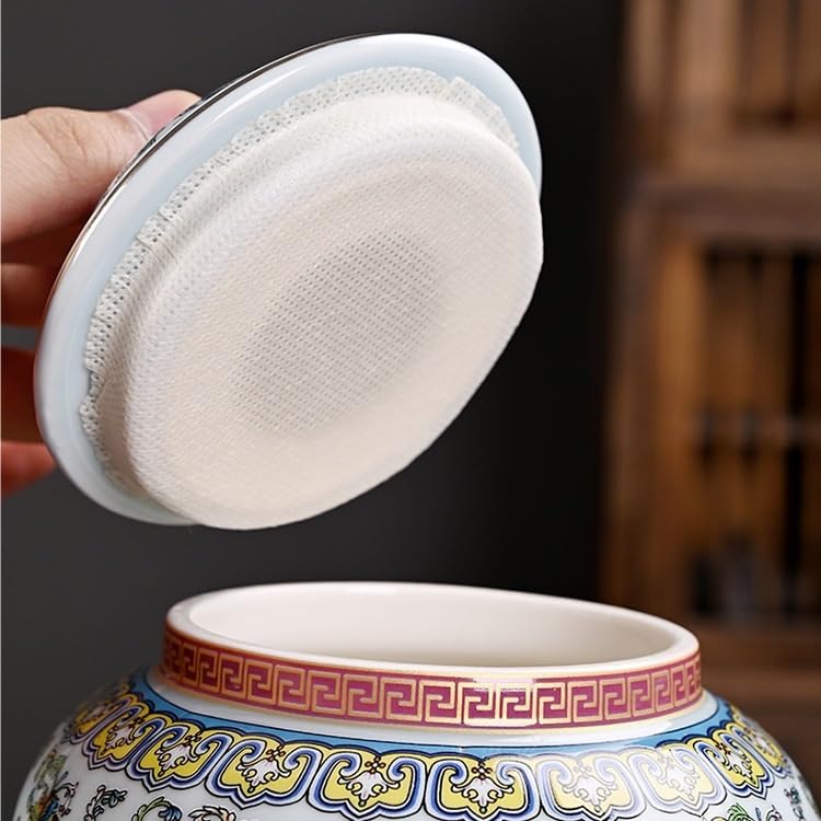 Słoik Cukru Ceramiczne puszki do herbaty, puszki ogólne kolor szkliwiony, Pałac Styl średni złośliwy, Biluochun Słodycze Wysokiej Klasy, Przechowywanie w domu, Uszczelnione Herbaty Botka(B)