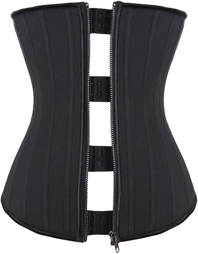 ZAMME Women's Plus Size 6XL Steel Bone Latex Cincher Underbust Corset Bustier Waist Trainer