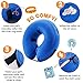 BENCMATE Inflatable Dog Cone Collar Alternative, Soft Dog Cone for Small Medium Large Dogs and Cats, Neck Recovery ECollar Donut Collar After Surgery (Medium, Blue)