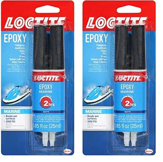 Loctite Epoxy Marine, 0.85 fl oz, 1, Syringe (Pack of 2)