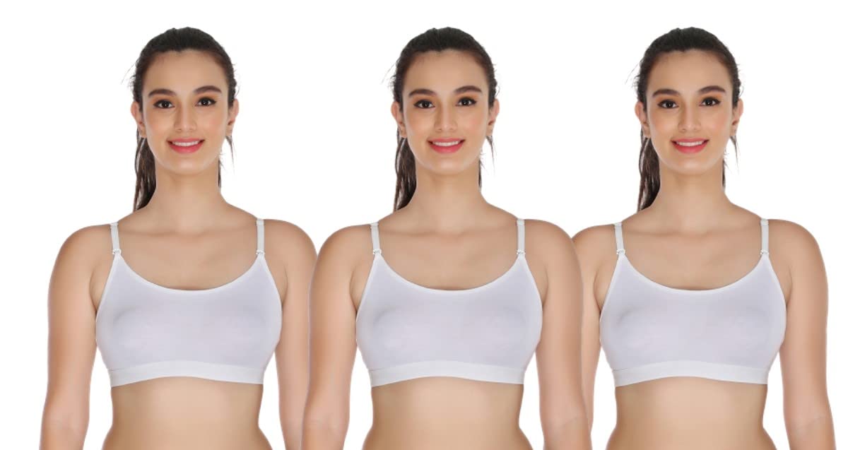 Sports/Tshirt Bra for Girls/Womens - Non-Padded (Pack of 3)-picture-39