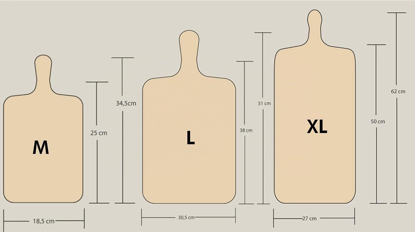Planche élégante et pratique pour tarte flambée Disponible en différentes tailles, Large