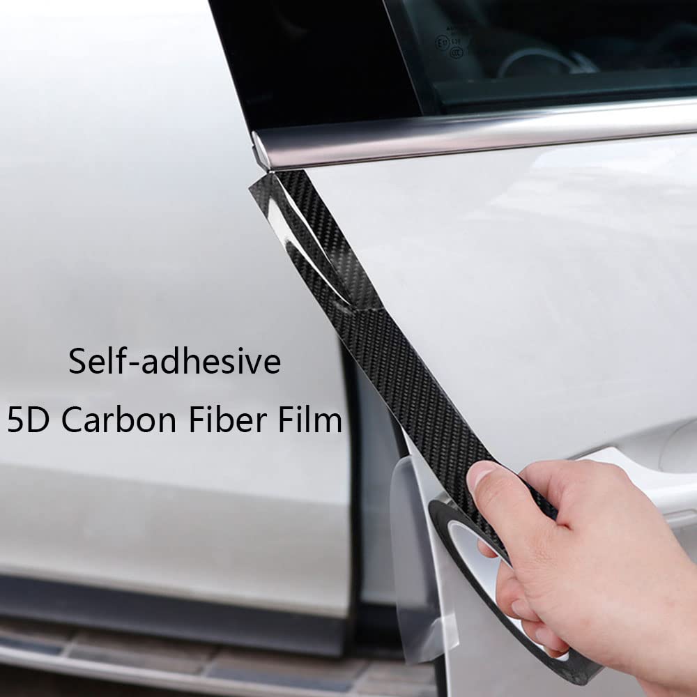 Protezione Paraurti in Fibra di Carbonio Riloer 5m per Davanzale Portiera Auto